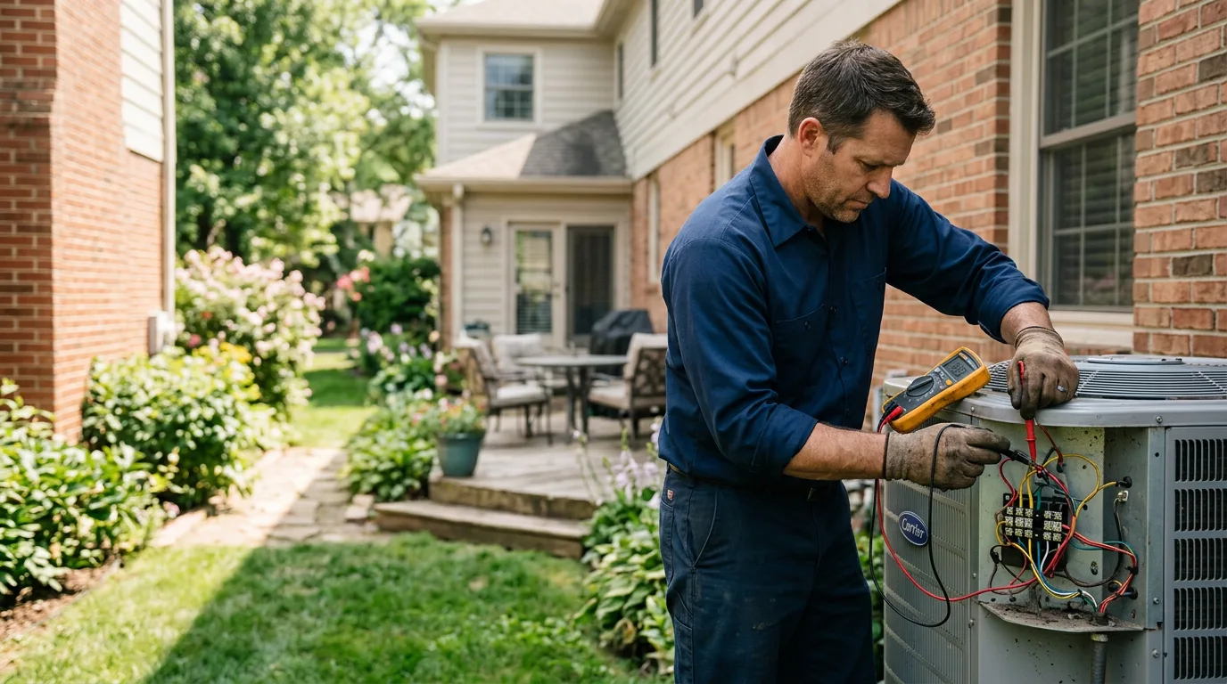 HVAC technician working near Attica, OH